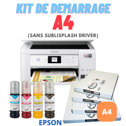 Kit de démarrage sublimation A4 Ecotank Epson ET-2856 sans Sublisplash driver
