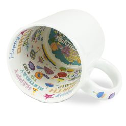 Tasse a theme en ceramique avec impression a linterieur 11ozbirthday