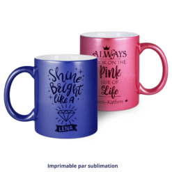 Tasse en céramique LENA avec effet nacré