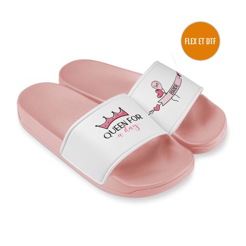 Claquettes de bain pour enfants imprimable en Flex ou DTF – Image 2