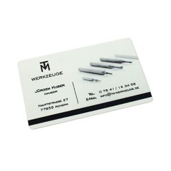 Sublistar® Carte de visite plastifiée taille 86 x 55 x 0,2 mm