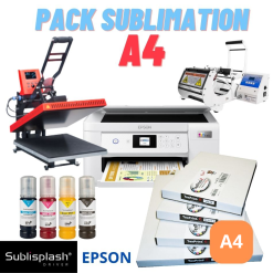 Pack A4 Ecotank avec presse à plat et presse à mug