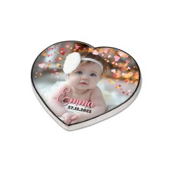 Aimant métallique argenté avec insert en aluminium blanc imprimable PrintFabrik Grossiste en matériel de sublimation