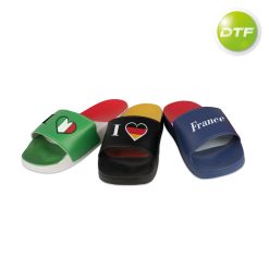 Claquettes de bain adulte imprimable en Flex ou DTF couleur par pays