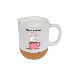 Tasse en céramique avec socle en liège amovible PrintFabrik Grossiste en matériel de sublimation