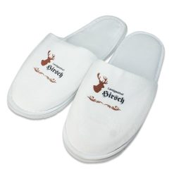 Chausson en tissu éponge blanc avec semelle en plastique PrintFabrik Grossiste en matériel de sublimation